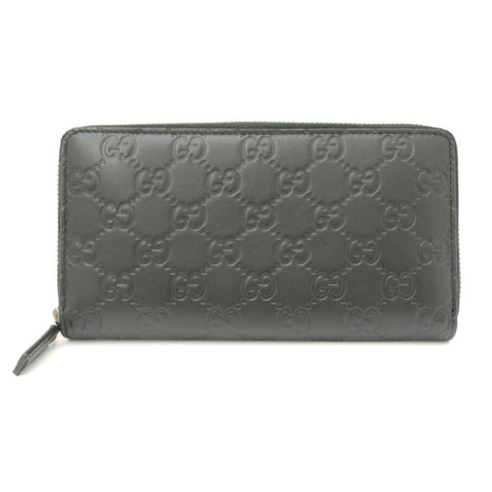 Gucci Avel Signature Leather Long Wallet Black